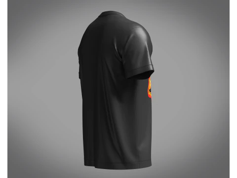 Tshirt flame boxing - Metaverse 3D Model