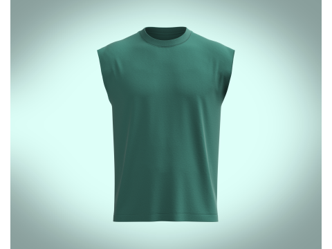 Box cut T-shirt 3D 模型