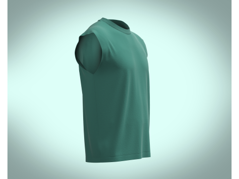 Box cut T-shirt Modello 3D