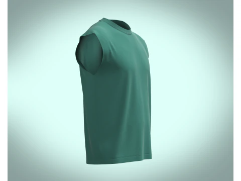Box cut T-shirt 3D Model