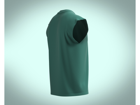 Box cut T-shirt Modello 3D