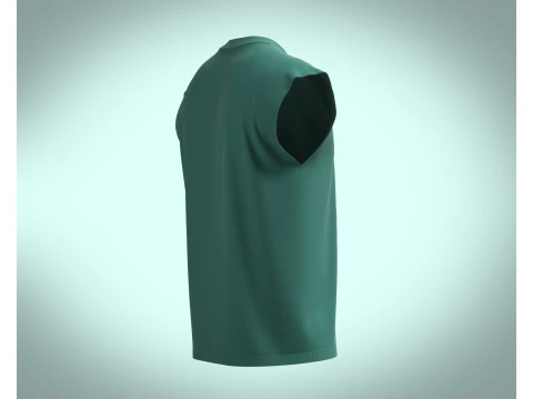 Box cut T-shirt 3D Model