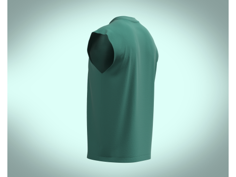 Box cut T-shirt Modello 3D