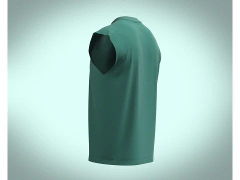 Box cut T-shirt 3D Model