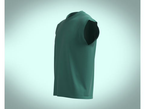 Box cut T-shirt Modello 3D