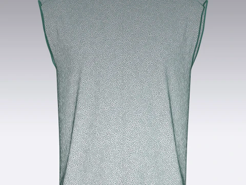 Box cut T-shirt 3D Model