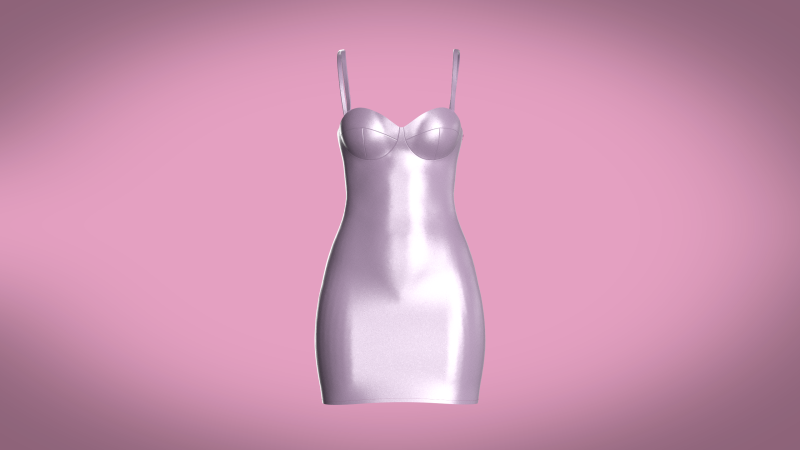 Women Partty Dress 3Dモデル .c4d .max .obj .3ds .fbx .stl .blend 