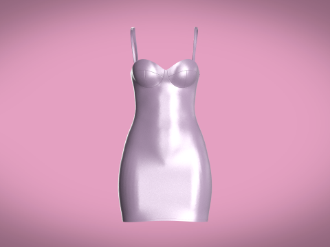 Women Partty Dress Modelo 3D