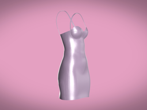 Women Partty Dress 3Dモデル