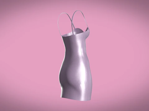 Жіноча вечірня сукня 3D Модель