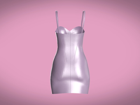 Women Partty Dress 3Dモデル