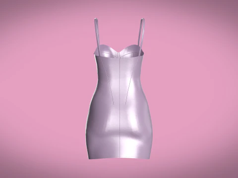 Жіноча вечірня сукня 3D Модель