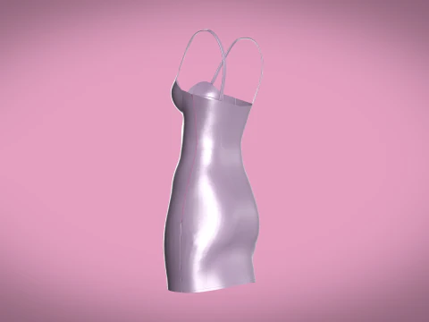 Жіноча вечірня сукня 3D Модель
