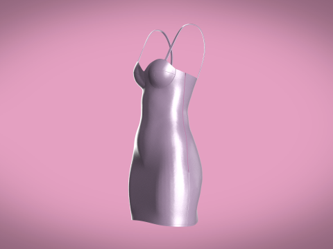 Women Partty Dress 3Dモデル