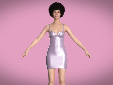 Women Partty Dress 3Dモデル