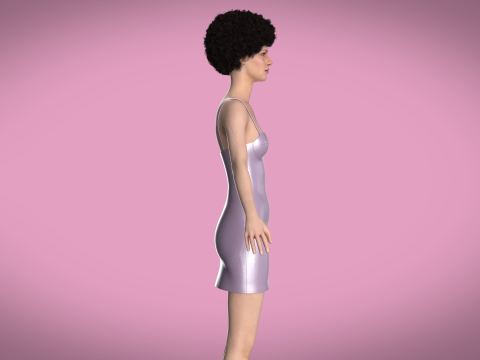 Women Partty Dress 3Dモデル