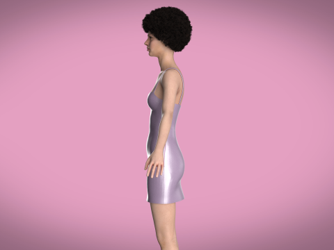 Women Partty Dress 3Dモデル