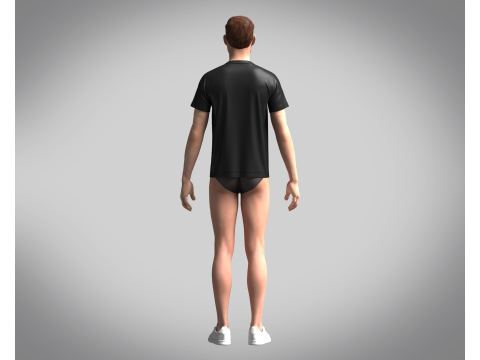 Tshirt electrorilla - Metaverse 3D Модель