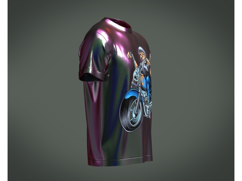 Tshirt Biker - Metaverse 3D Model