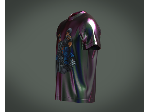 Tshirt Biker - Metaverse 3D Model