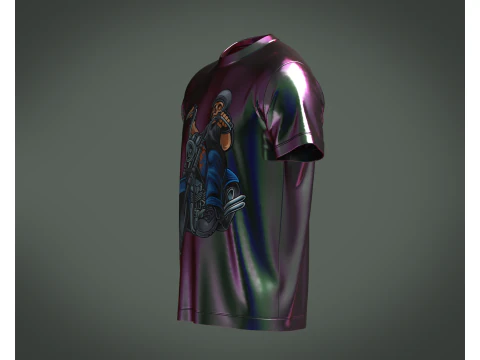 Tshirt Biker - Metaverse 3D Model