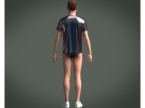 Tshirt Biker - Metaverse 3D Model