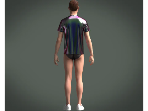Tshirt Biker - Metaverse 3D Model