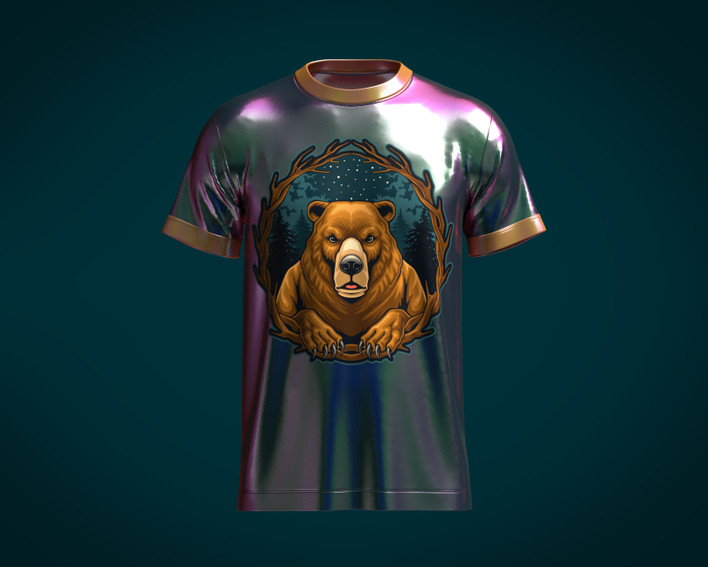Tshirt Bear Wild - Metaverse 3D 模型 .c4d .max .obj .3ds .fbx .stl .blend