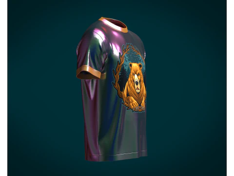 Tshirt Bear Wild - Metaverse 3D Model