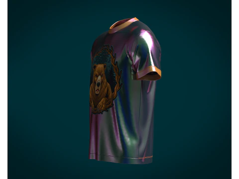 Tshirt Bear Wild - Metaverse 3D Model