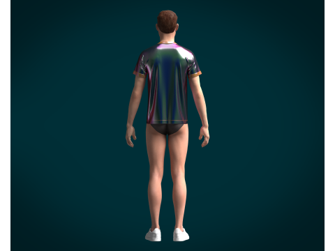 Tshirt Bear Wild - Metaverse 3D 模型