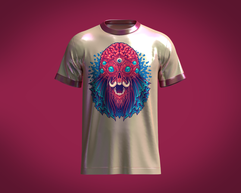 Tshirt Alien - Metaverse Modèle 3D .c4d .max .obj .3ds .fbx .stl .blend 