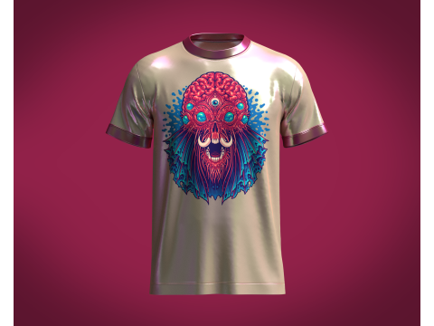 Tshirt Alien - Metaverse Modelo 3D