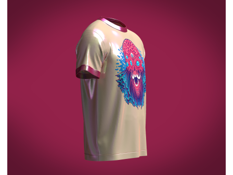 Tshirt Alien - Metaverse Modèle 3D