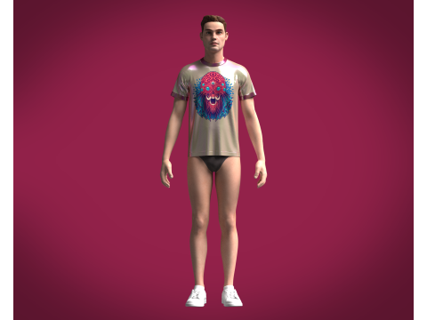 Tshirt Alien - Metaverse Modèle 3D