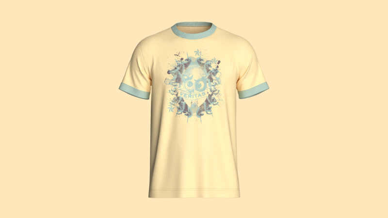 T-Shirt VERITAS 3D Model .c4d .max .obj .3ds .fbx .stl .blend 
