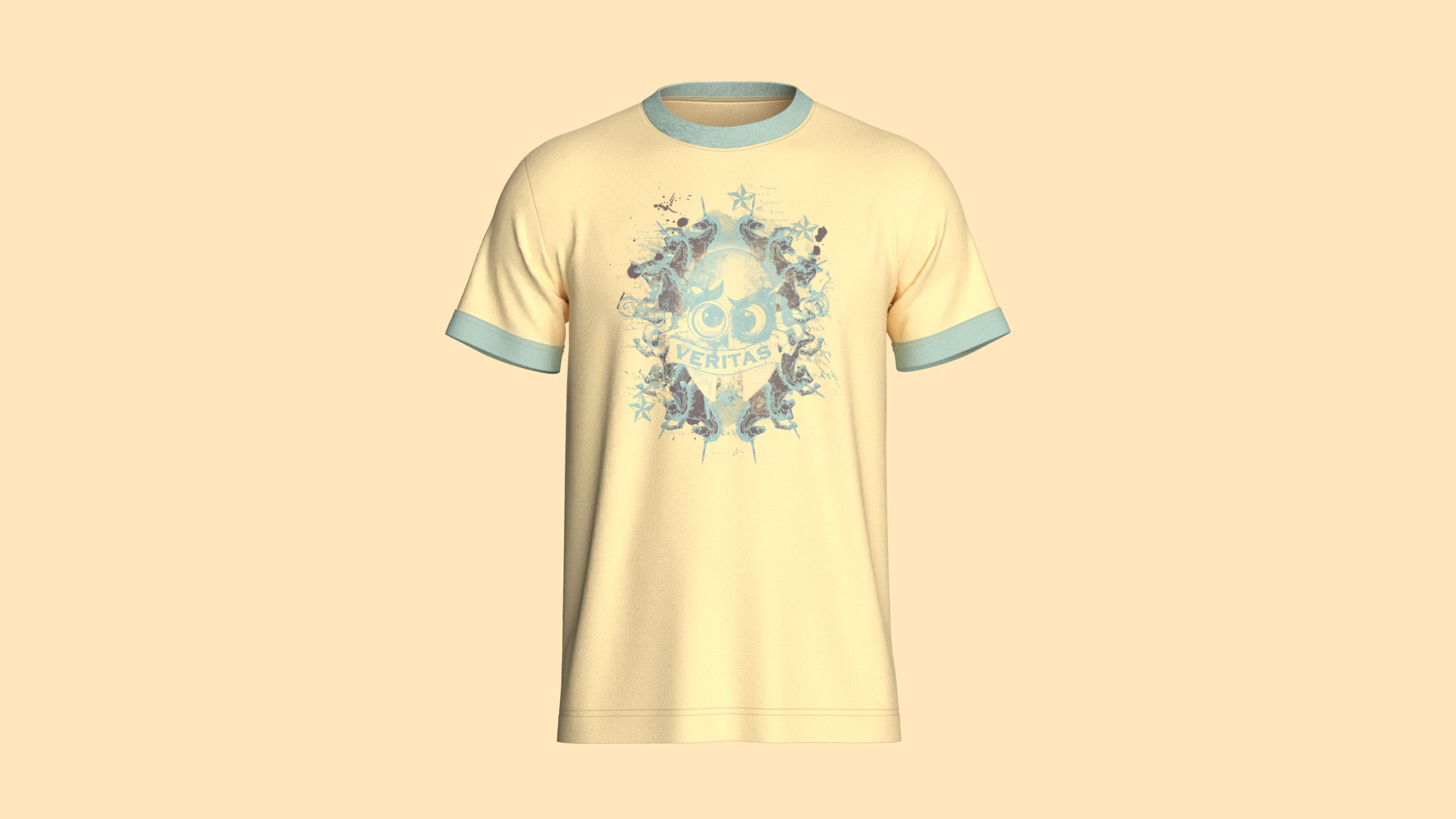 T-Shirt VERITAS 3D Model .c4d .max .obj .3ds .fbx .stl .blend