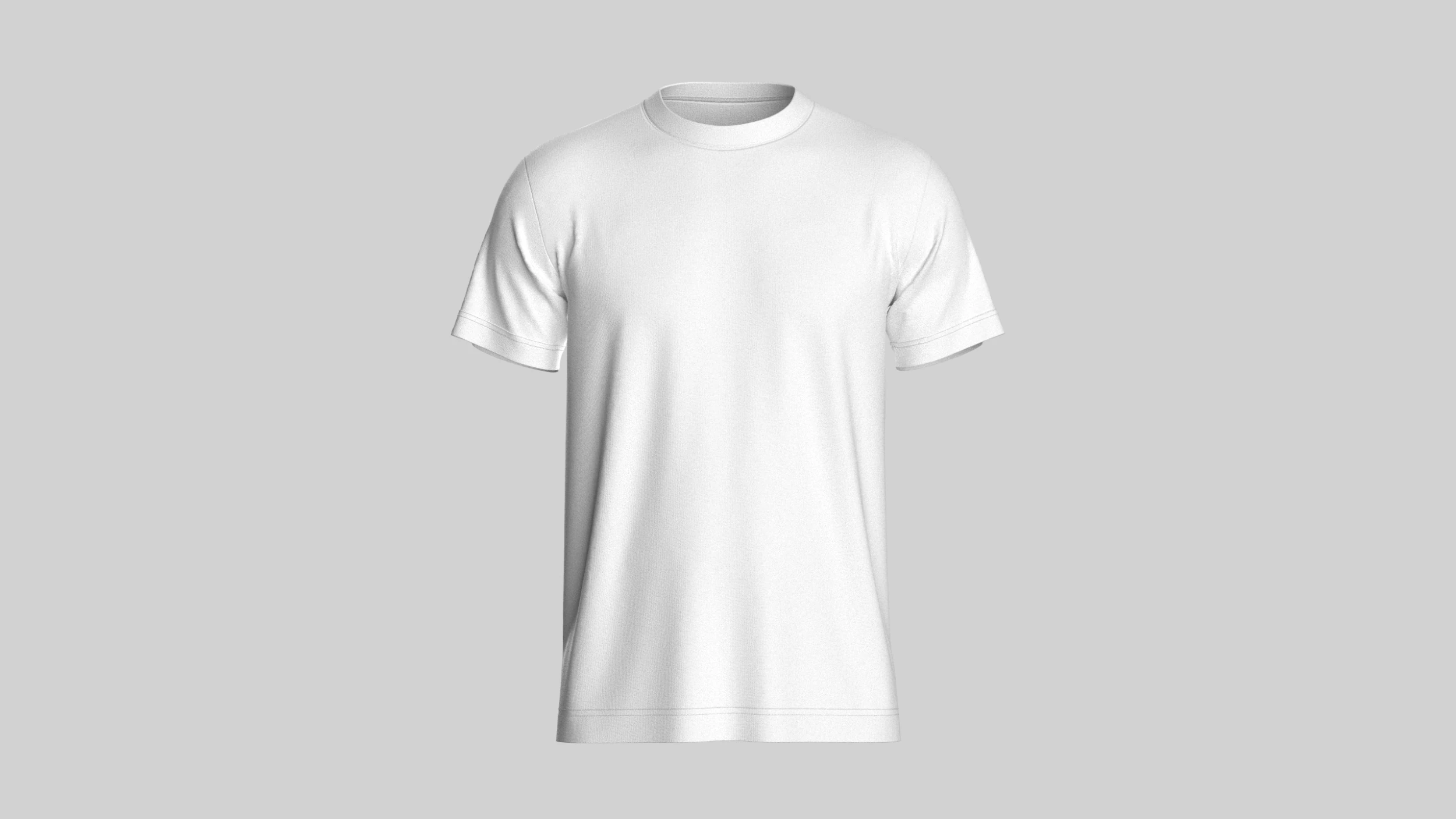 Regular Basic Tshirt 3D Model .c4d .max .obj .3ds .fbx .stl .blend 