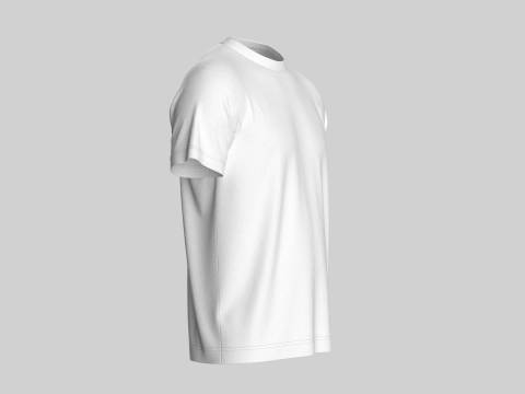 Regular Basic Tshirt 3D 模型