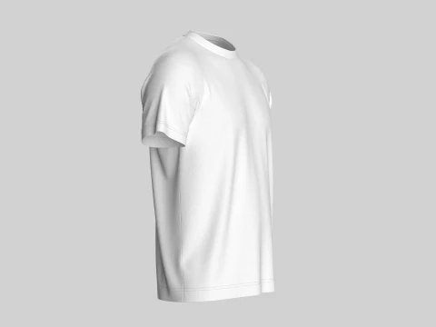 Regular Basic Tshirt 3D Model