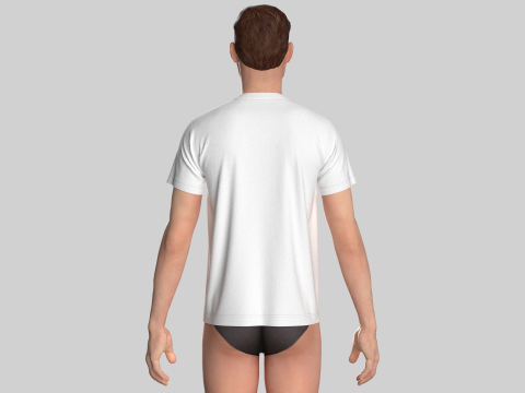 Regular Basic Tshirt 3D 模型
