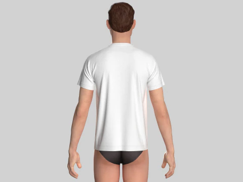 Regular Basic Tshirt 3D Model