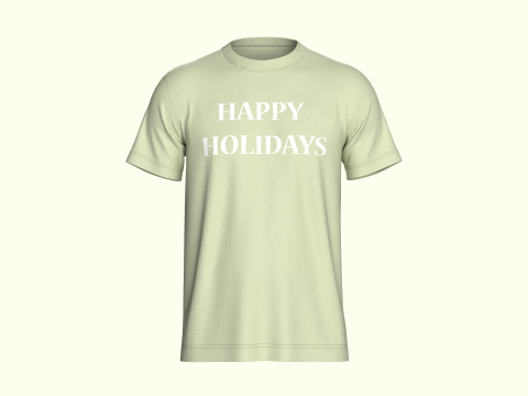 T-Shirt Green 3Dモデル
