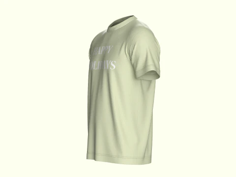 T-Shirt Green 3D Model
