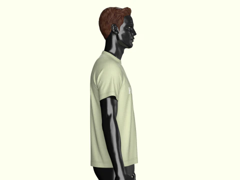 T-Shirt Green 3D Model