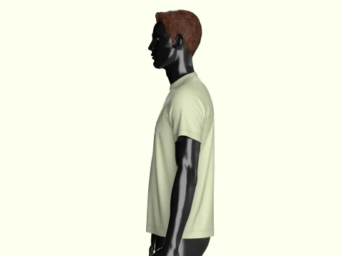 T-Shirt Green 3D Model