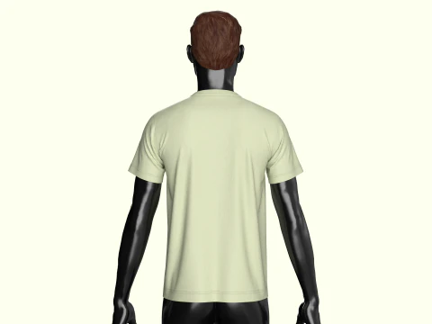 T-Shirt Green 3D Model