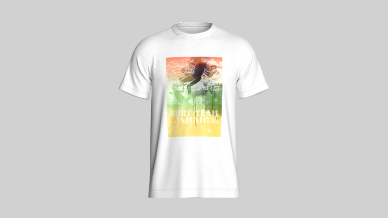 T-Shirt With Print 3D-Modell .c4d .max .obj .3ds .fbx .stl .blend 