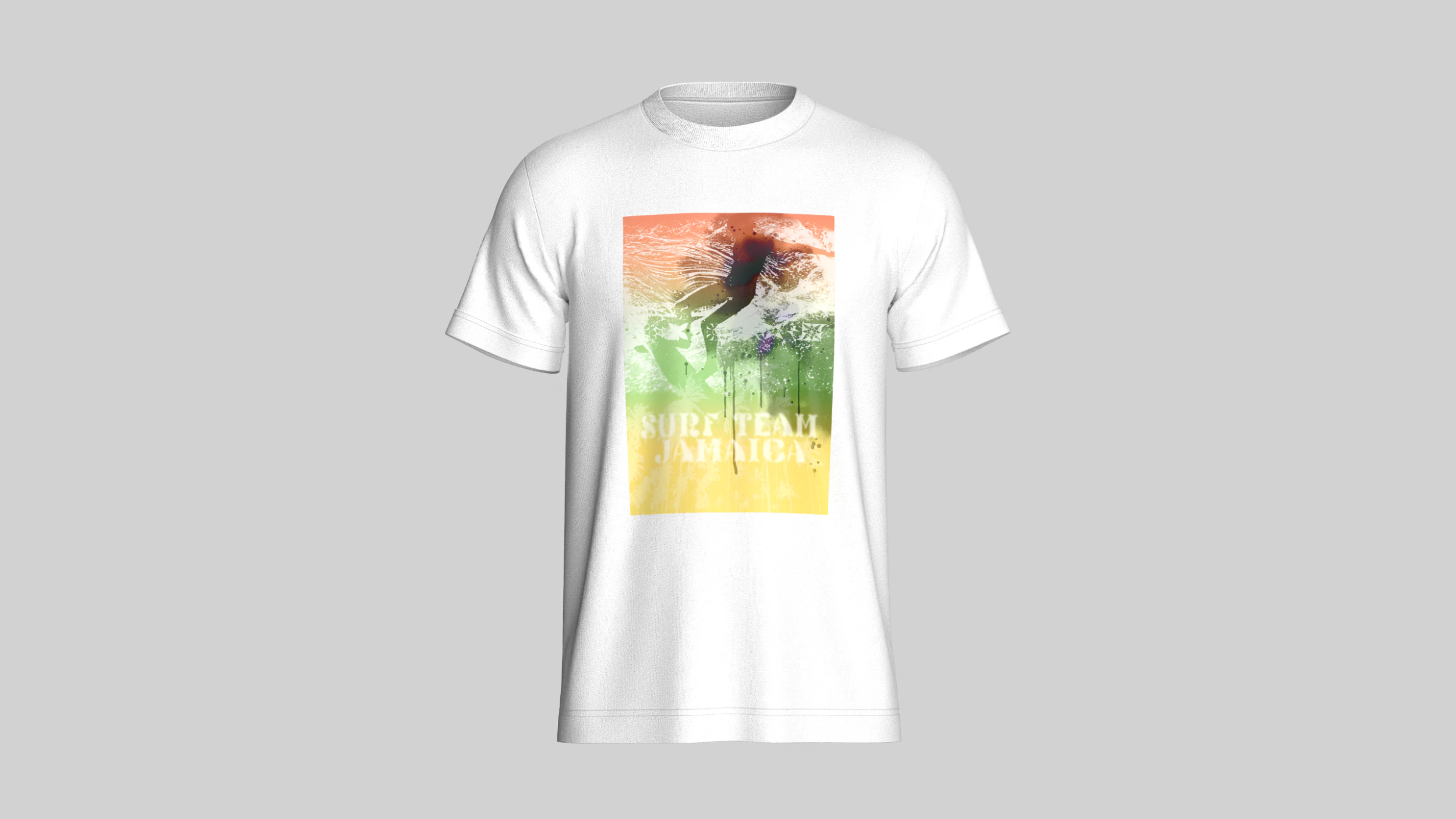 T-Shirt With Print 3D Model .c4d .max .obj .3ds .fbx .stl .blend 