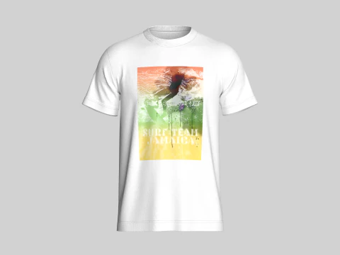 印花 T 恤 3D 模型